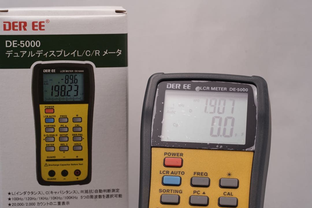 LCRメーターDER EE　DE-5000 デュアルディスプレイL/C/R