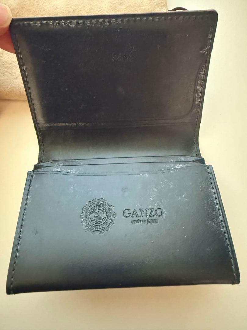 ガンゾ GANZO AVON 名刺入れ ブリティッシュグリーン