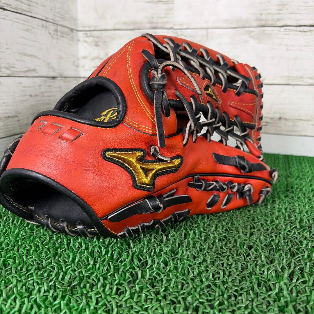 ヒデ 【湯もみ済み】ミズノプロオーダー　軟式外野 専用ケース付き