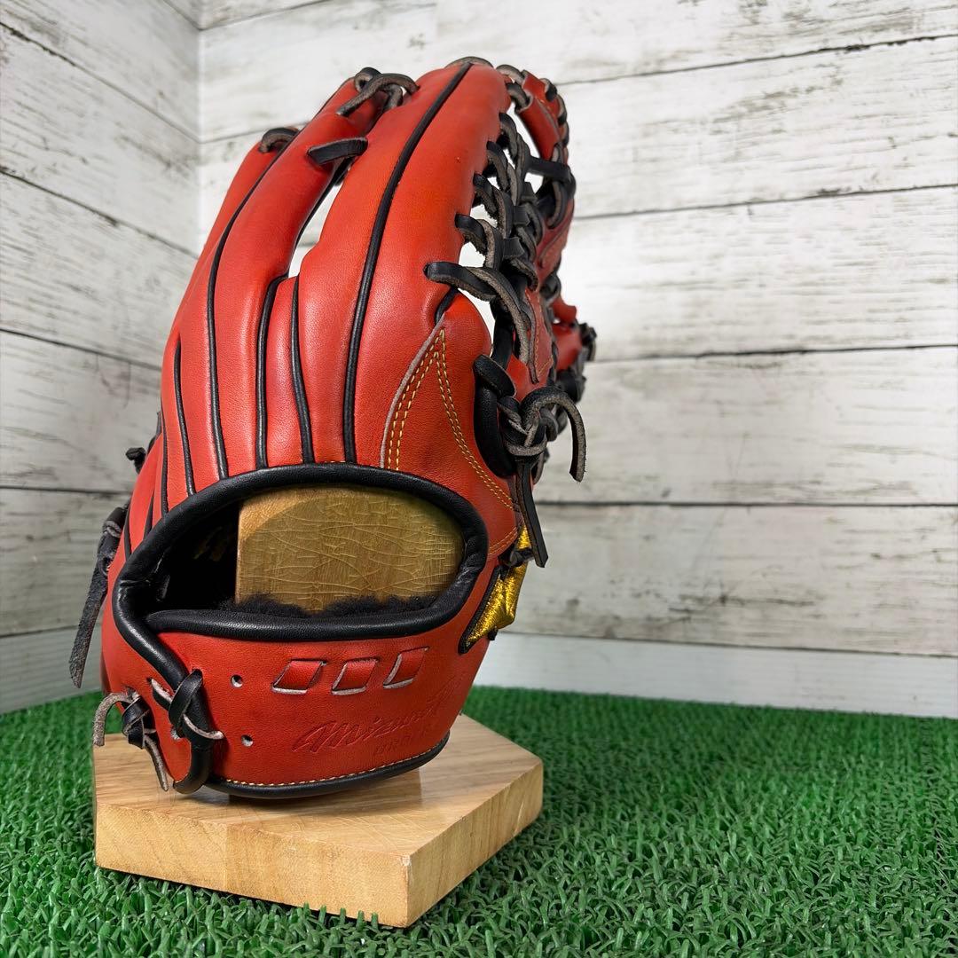 ヒデ 【湯もみ済み】ミズノプロオーダー　軟式外野 専用ケース付き