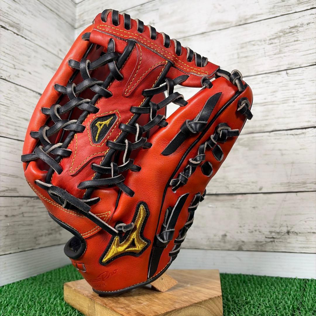 ヒデ 【湯もみ済み】ミズノプロオーダー　軟式外野 専用ケース付き