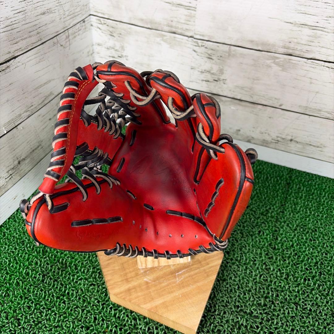 ヒデ 【湯もみ済み】ミズノプロオーダー　軟式外野 専用ケース付き