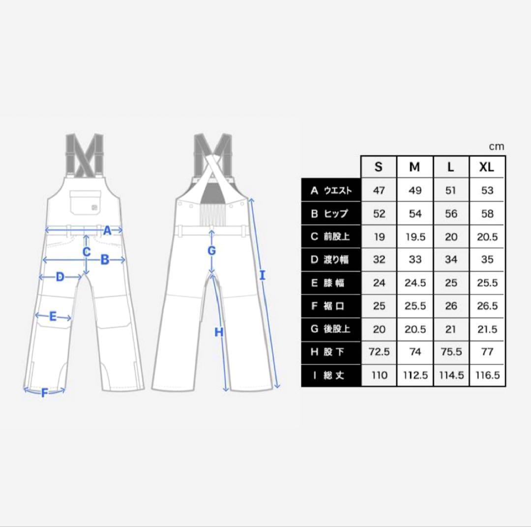 yuuta1220 ページスノーボードウエア ビブパンツ レディース M