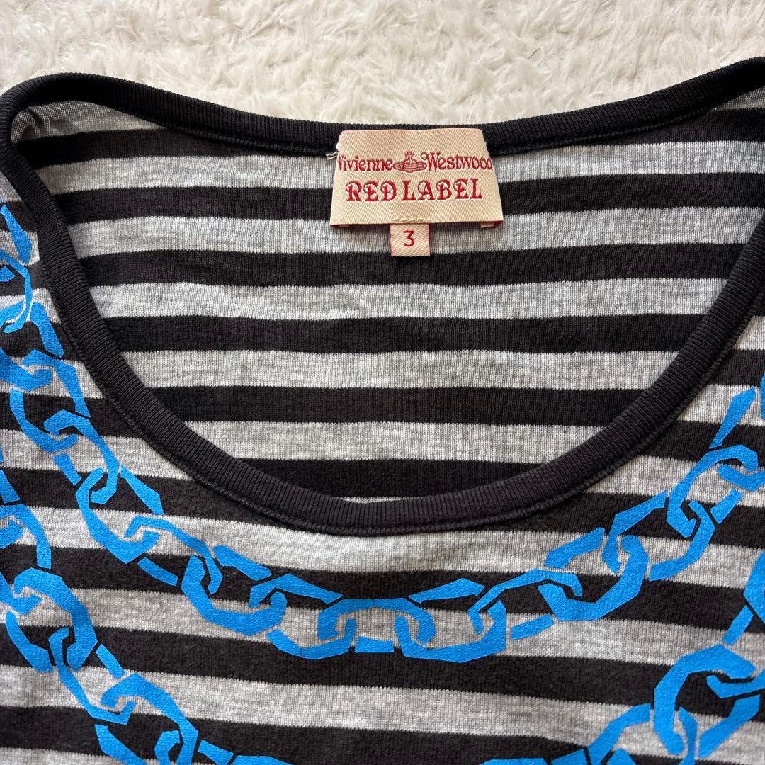 ヴィヴィアンウエストウッド ボーダーカットソー　ロンT オーブ　　　y2k
