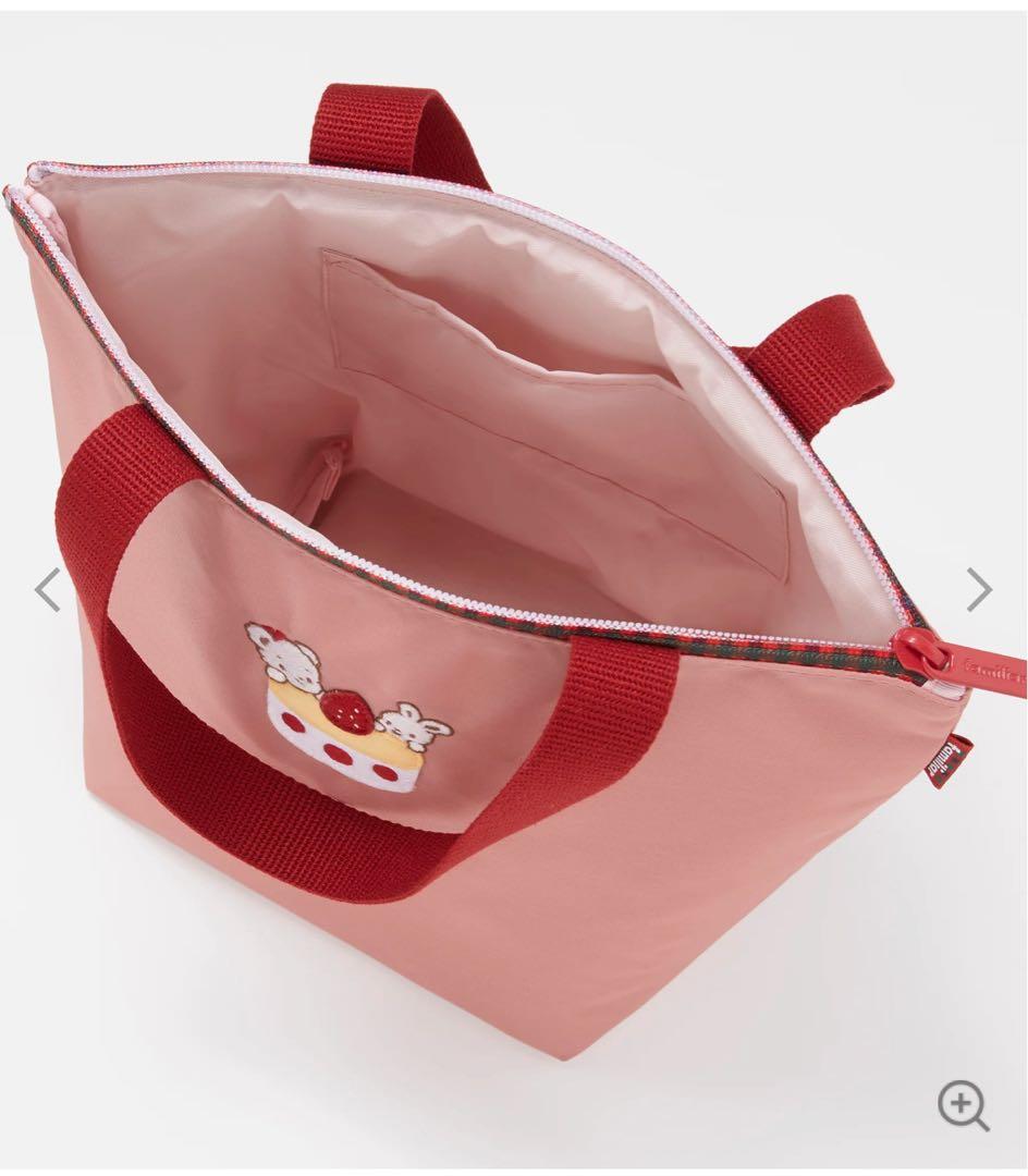 新品 未使用　ファミリア 保冷バッグ 保冷バック ピンク ケーキ