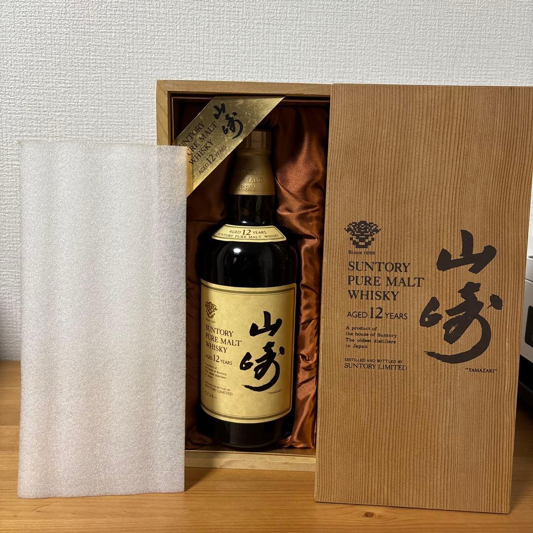 サントリーピュアモルトウイスキー　山崎12年　750ml 旧ボトル　箱付　未開封