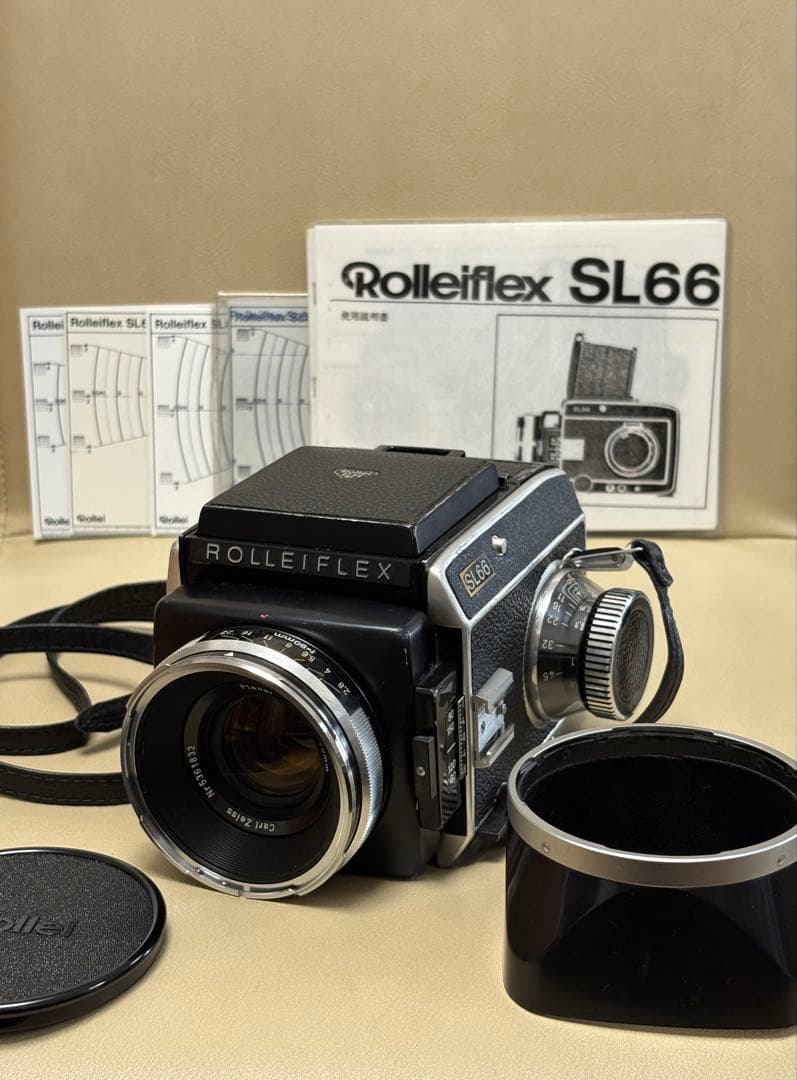 美品Rolleiflex SL66 中判カメラ Planar 80mm f2.8