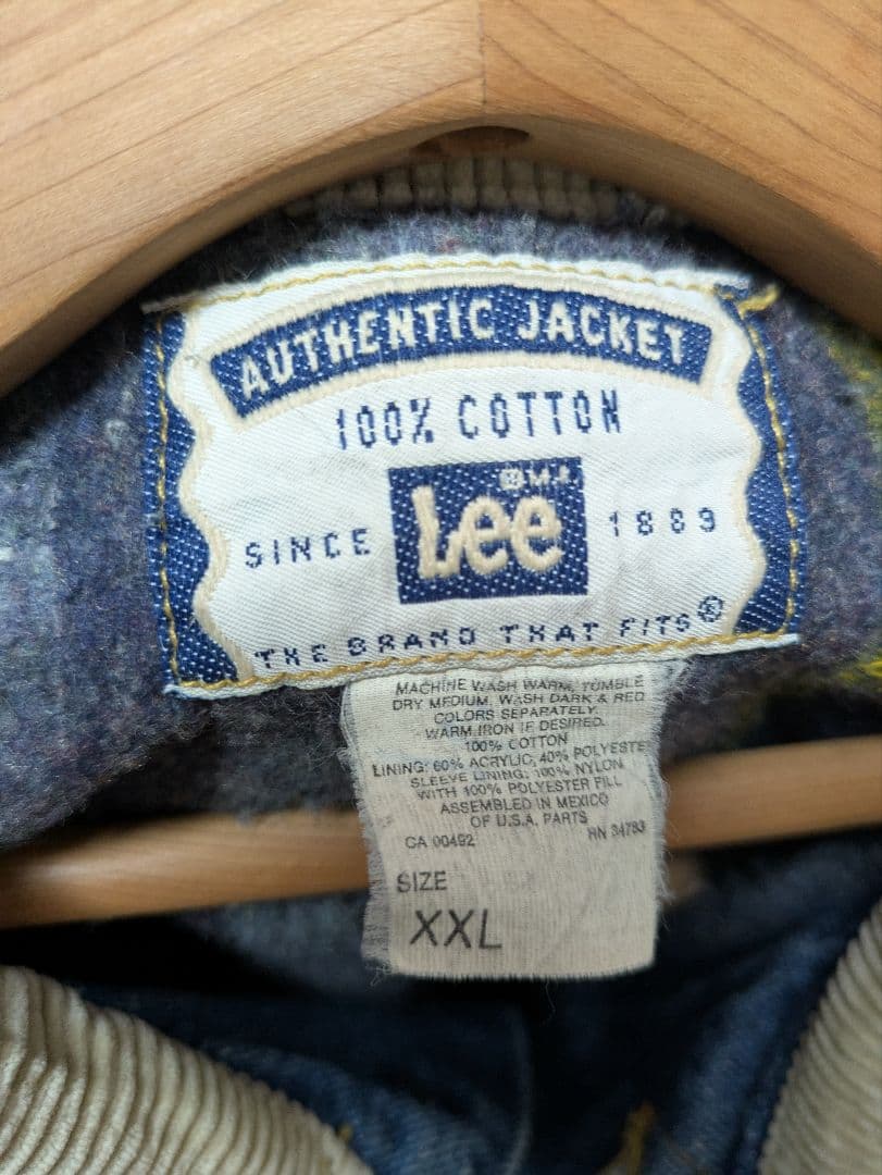 本日限定 古着 Lee デニムジャケット 裏ブランケット XXL used