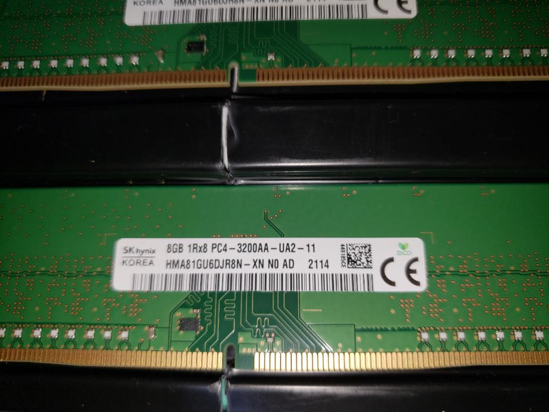 SK hynix 8GB DDR4 3200MHz メモリー 2枚セット