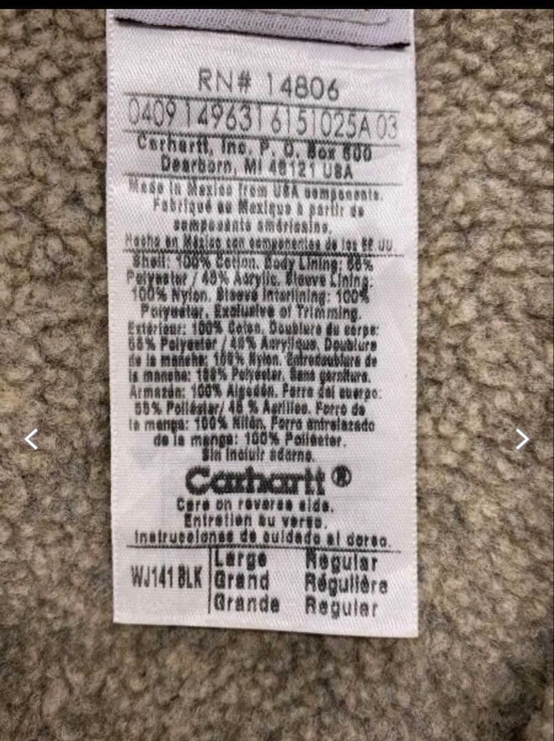 K*g様 Carhartt シエラジャケット アクティブジャケット ブラック