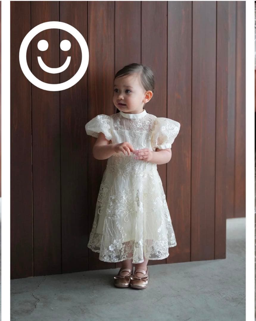 土日限定価格　lace flare dress 100サイズ　acka kids