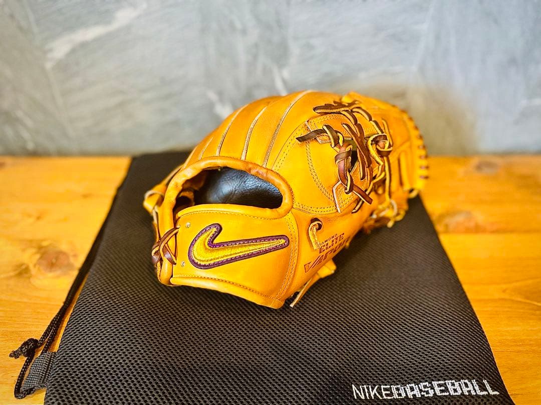 美品 NIKE ナイキ 硬式 内野手用グラブ キップレザー 超希少品 極上品