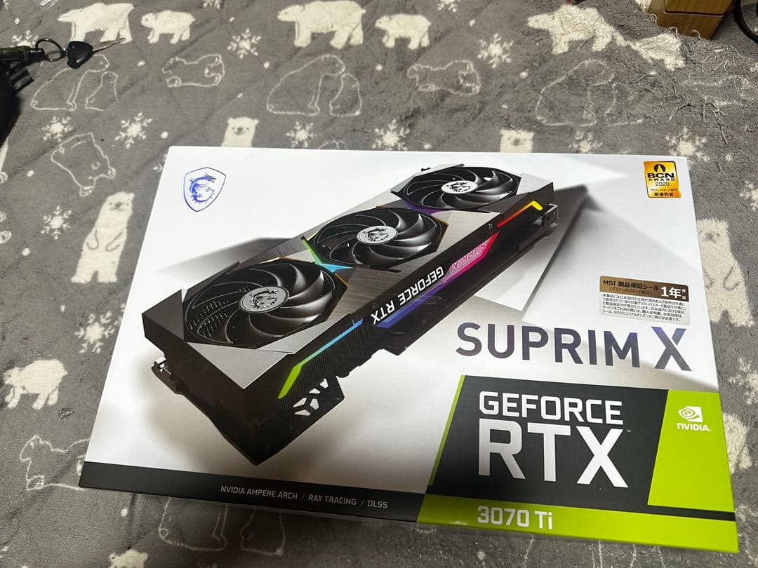 MSI GeForce RTX 3070 Ti SUPRIM X中古美品