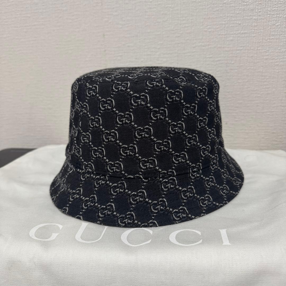 【美品】GUCCI GGシャドウ バケットハット