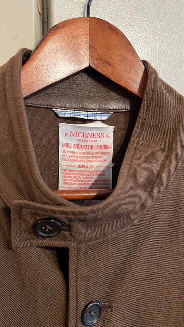 NICENESS ナイスネス　IRWINハイカージャケット　24SS