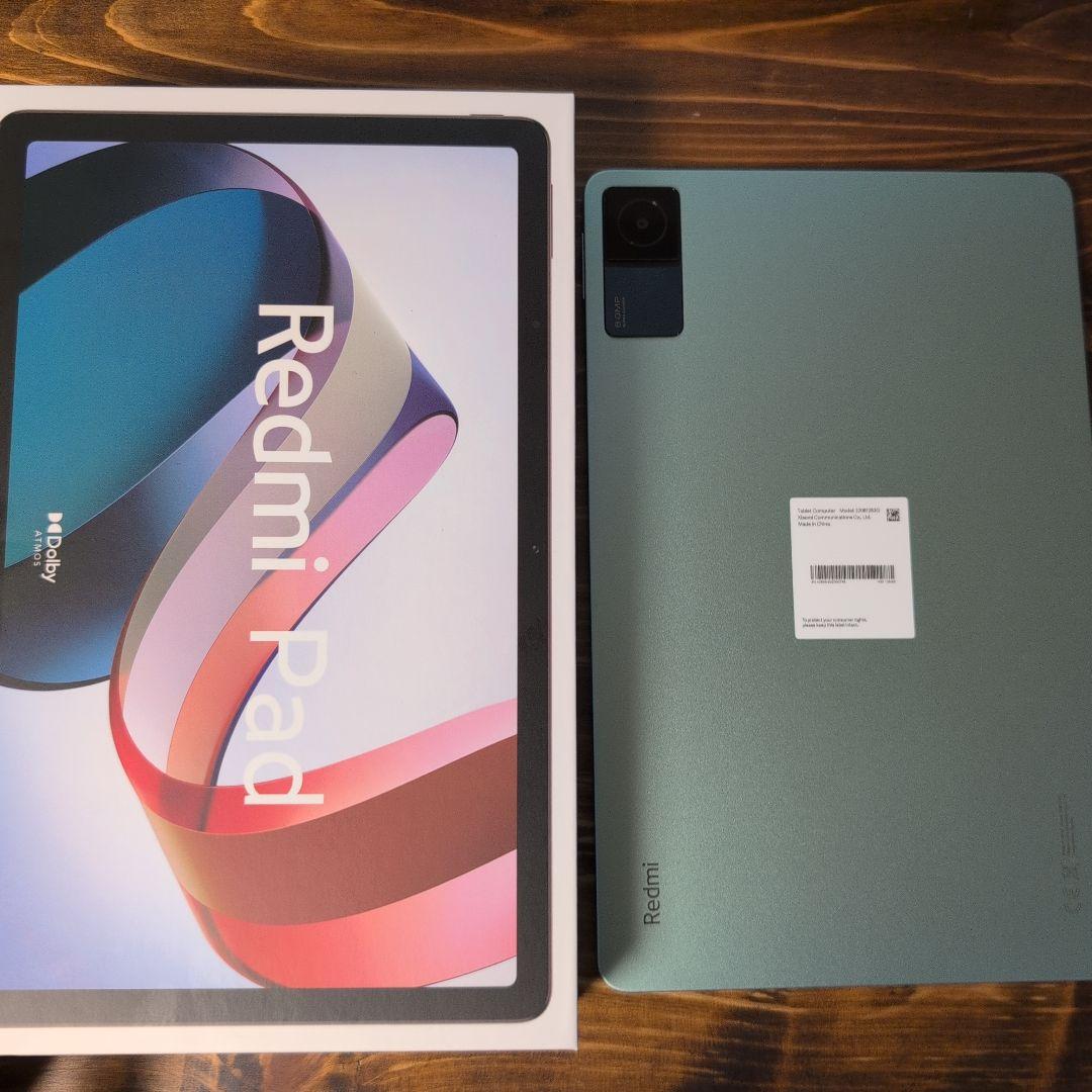 Redmi Pad Mint Green 4GB 128GB 純正カバー付き
