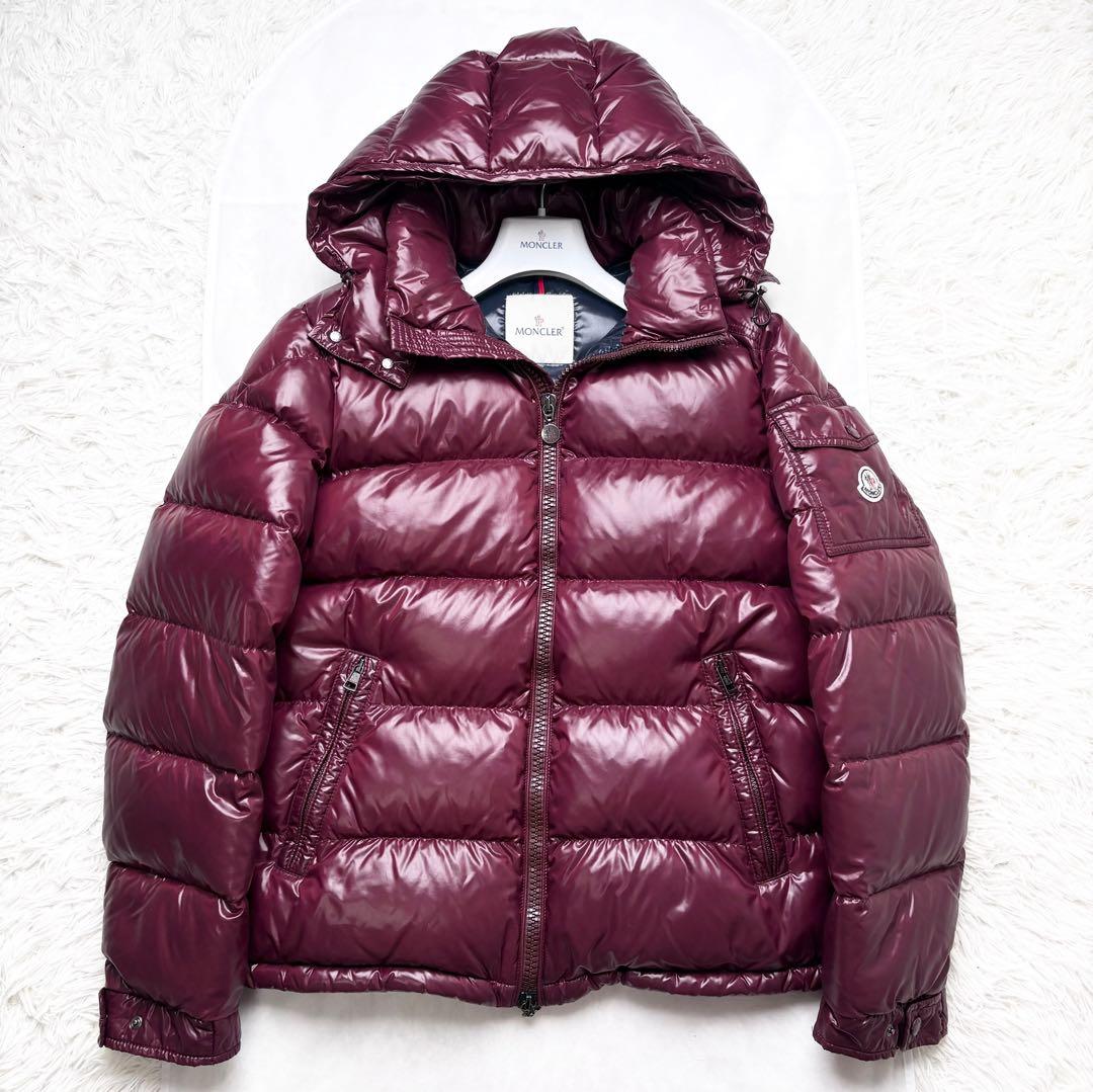 モンクレール ダウンジャケット MAYA 希少サイズ4 フード ロゴワッペン