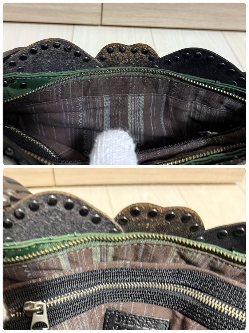 【美品】DIESEL ディーゼル ショルダーバッグ スタッズ アーカイブ Y2K