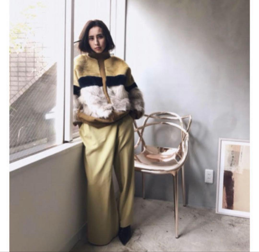 アメリヴィンテージ ファーカラーブロックスウェット