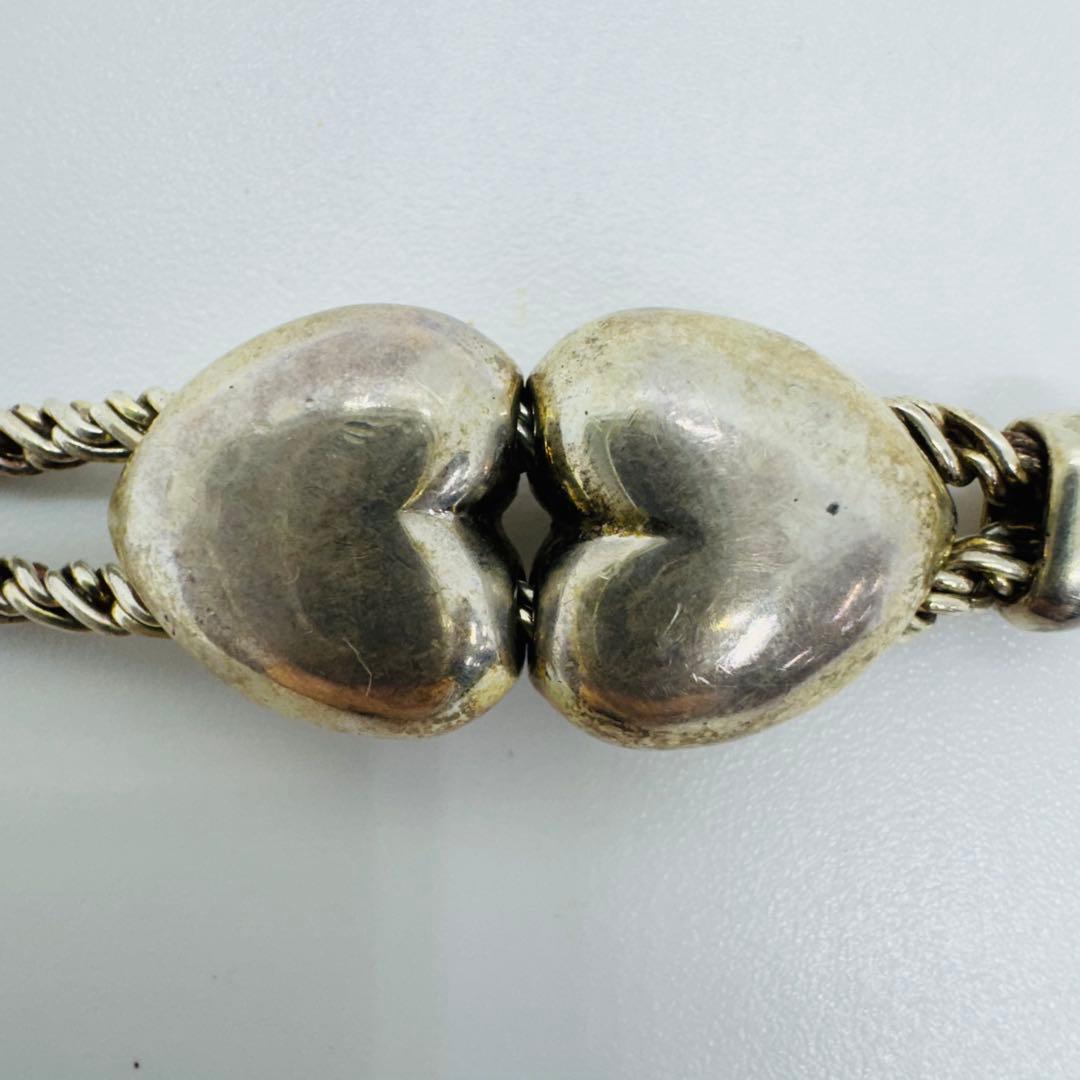 ✨Tiffany& Co.✨シルバー925✨ダブルハート✨ブレスレット✨
