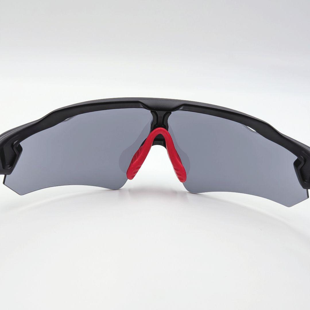 OAKLEY RADAR EV ブラック×レッド スポーツ 自転車 ランニング