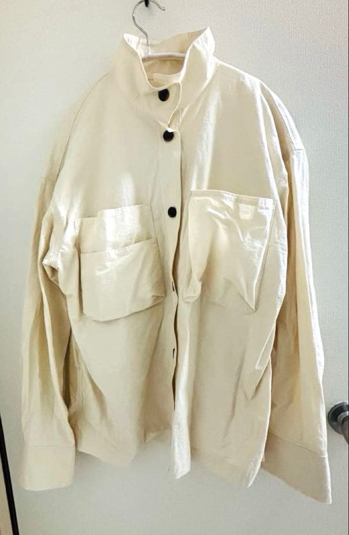 タグ＆封筒付き anuke Pocket Standcollar Shirts