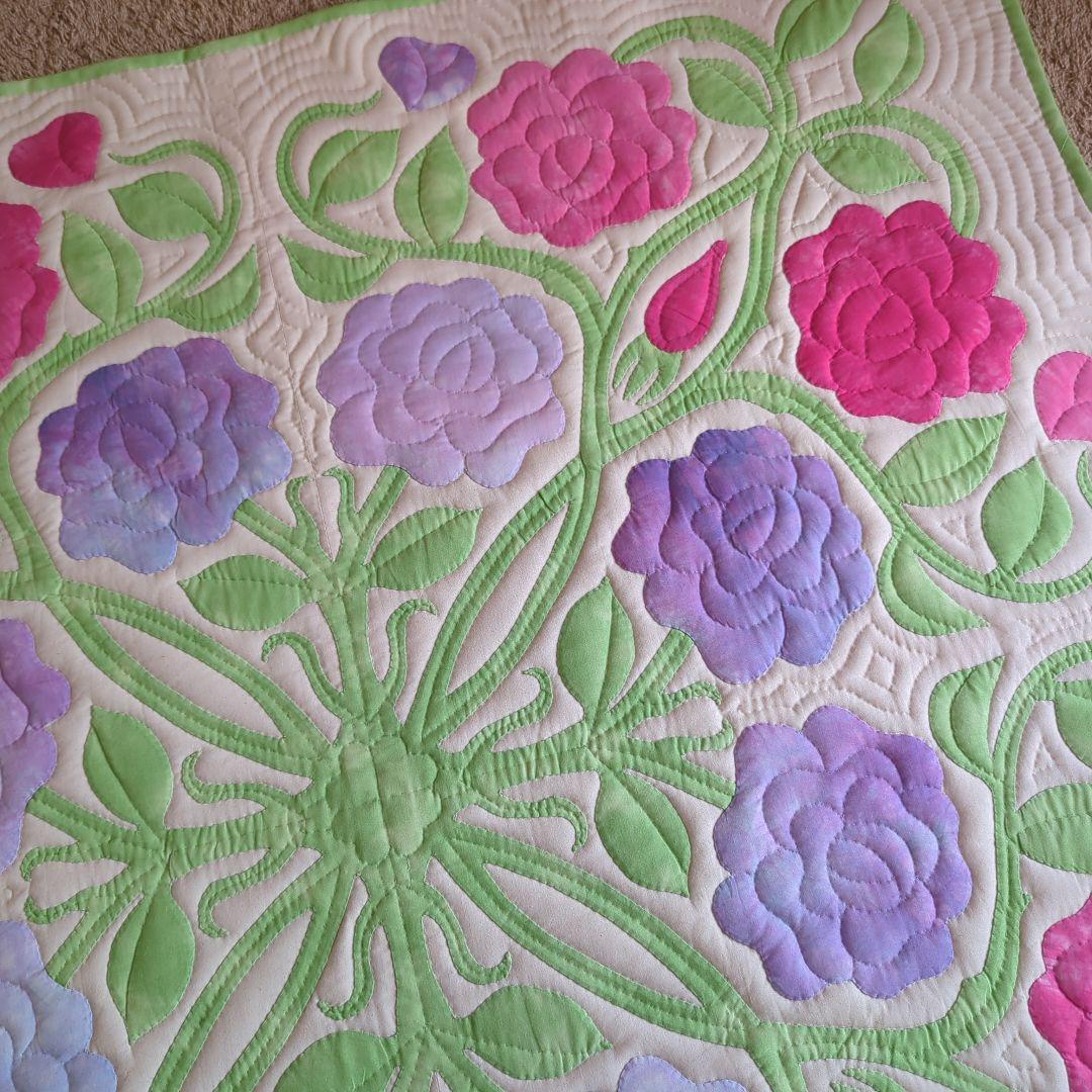 ハワイアンキルトタペストリー　Jin