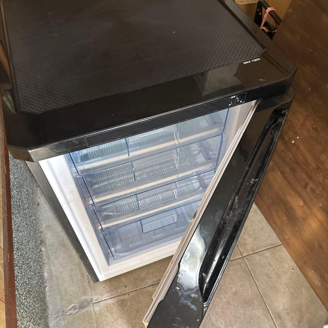 引取可2021年製 IRIS OHYAMA 冷凍庫 IUSD-9B-B 85L