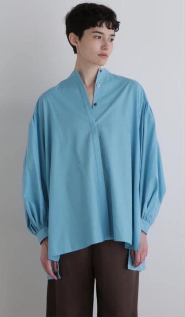 ルフィルLE PHILLE タイプライターギャザーブラウス