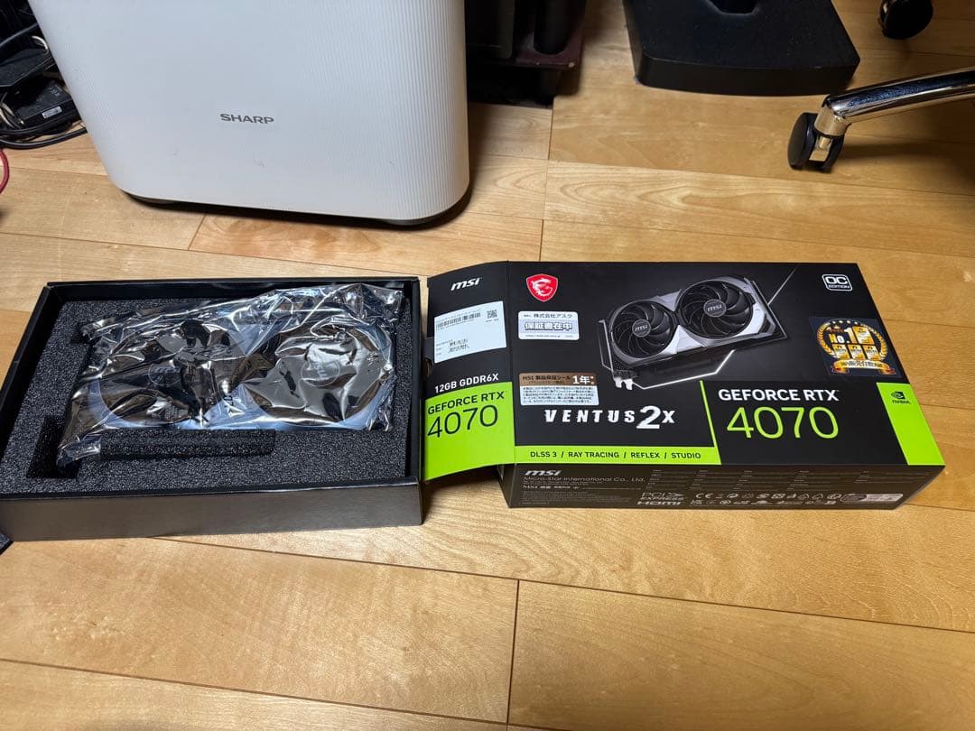 GeForce RTX4070 VENTUS 2X 12G OC　極美品