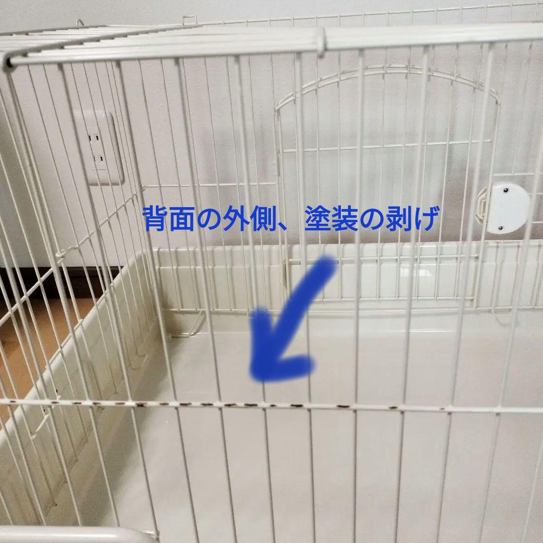 兎用ケージ 小物付(スターターキット、介護用にも)大きめ、段差少ないフラット70