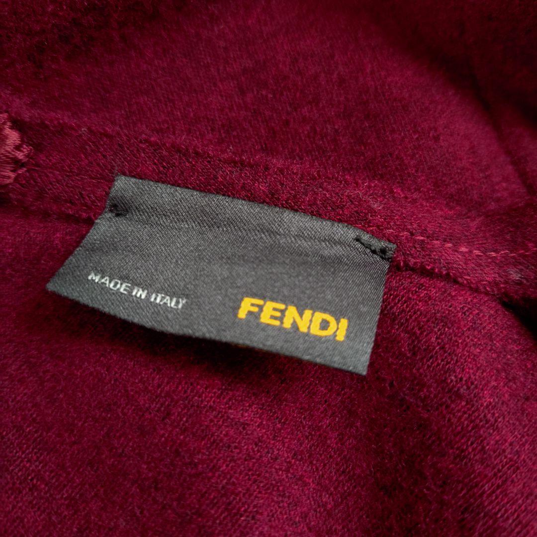 FENDI フリースウール100％ フリルワンピース