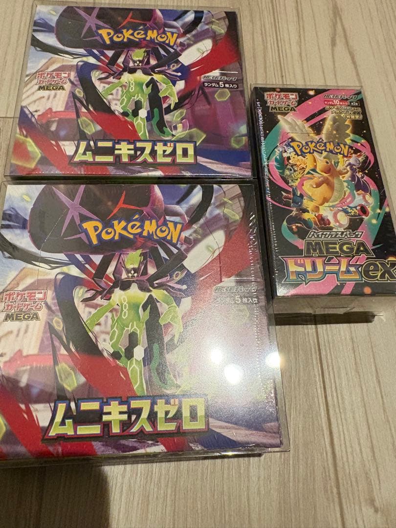 ポケモンカードムニキスゼロ & MEGAドリームEXボックスシュリンク付き
