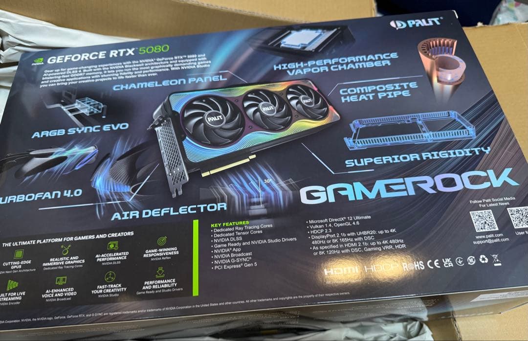 【中古美品】PALIT GEFORCE RTX 5080 16GB