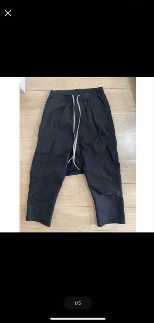 rick owens drkshdw クロップドパンツ