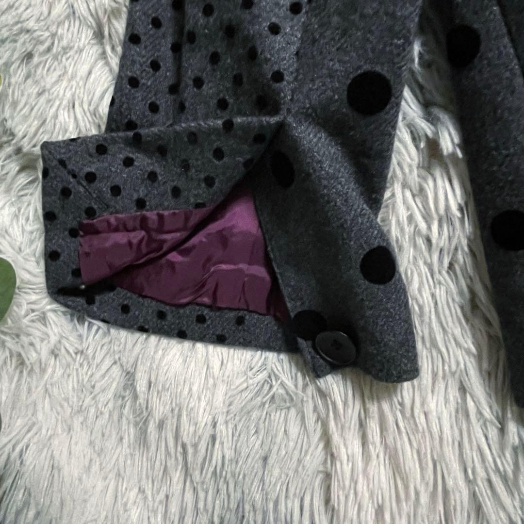 希少新品】ポールスミスドット 切替 ウールテーラードジャケット 大きいサイズ48