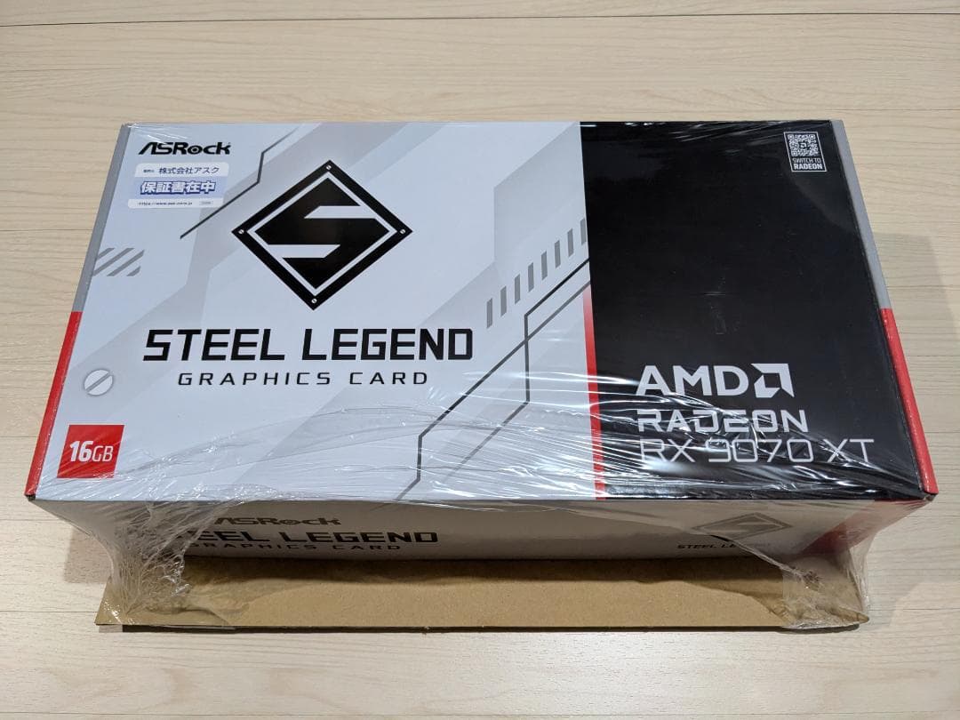 新品未開封 ASRock RX9070XT Steel Legend 16GB