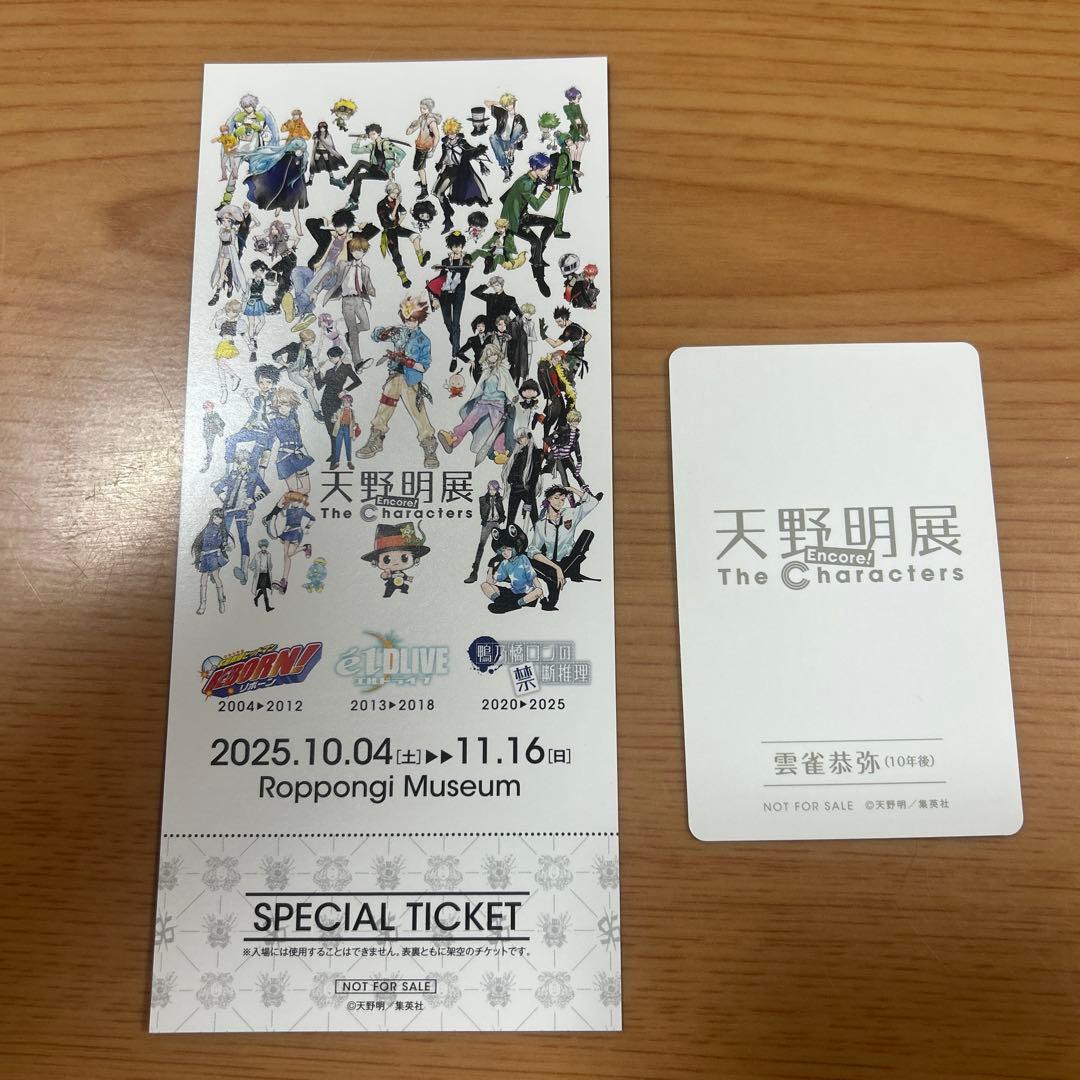 天野明展 家庭教師ヒットマンREBORN 雲雀恭弥 10年後&レプリカチケット