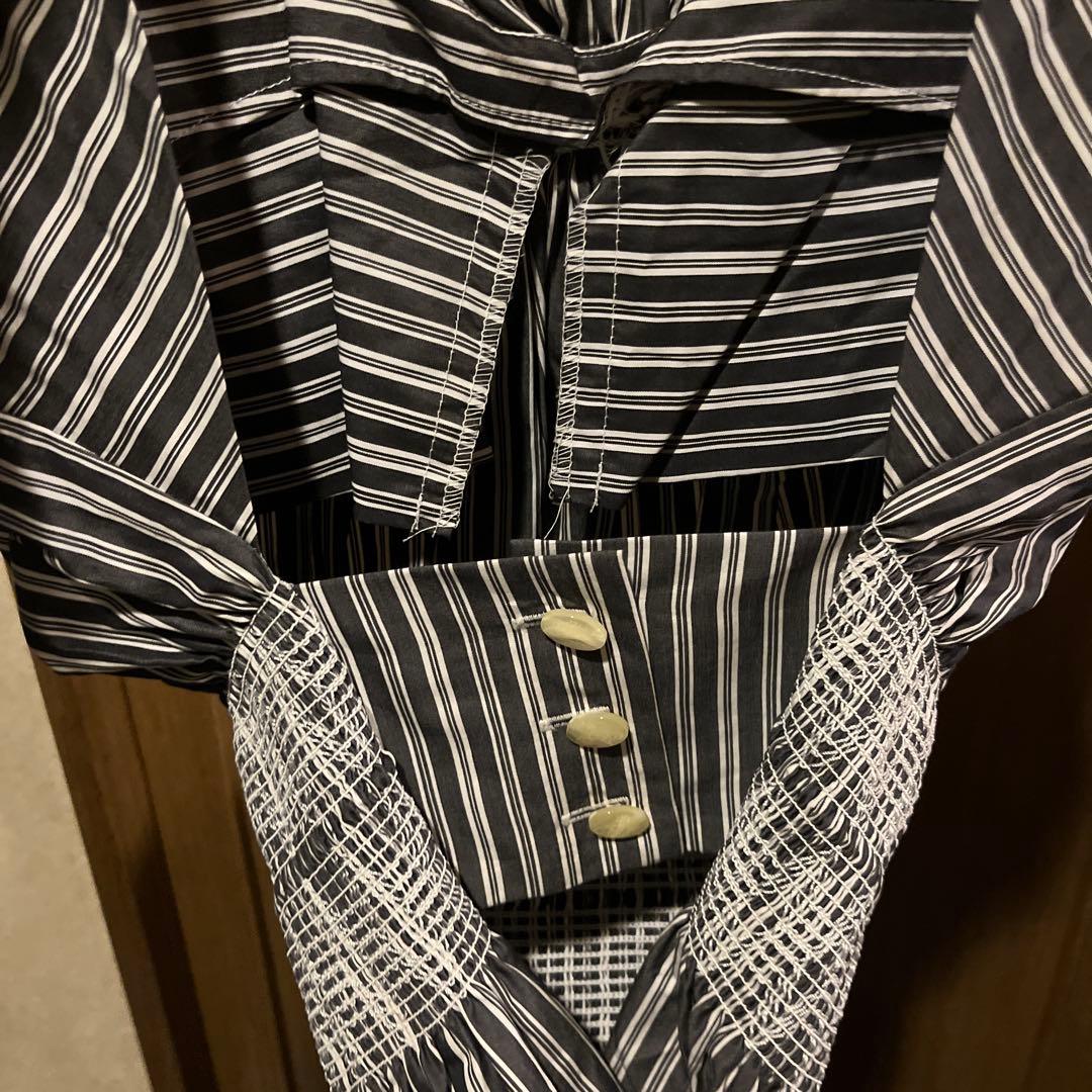 ヴィヴィアン　ストライプビスチェ リボン付き