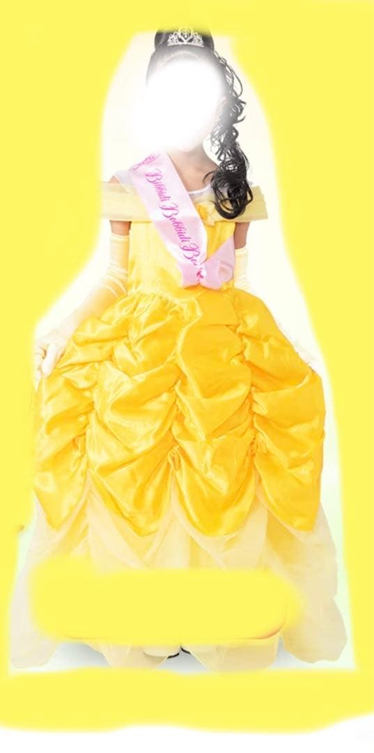 【01N】ビビディバビディブティック　美女と野獣ベル　ドレス140センチ