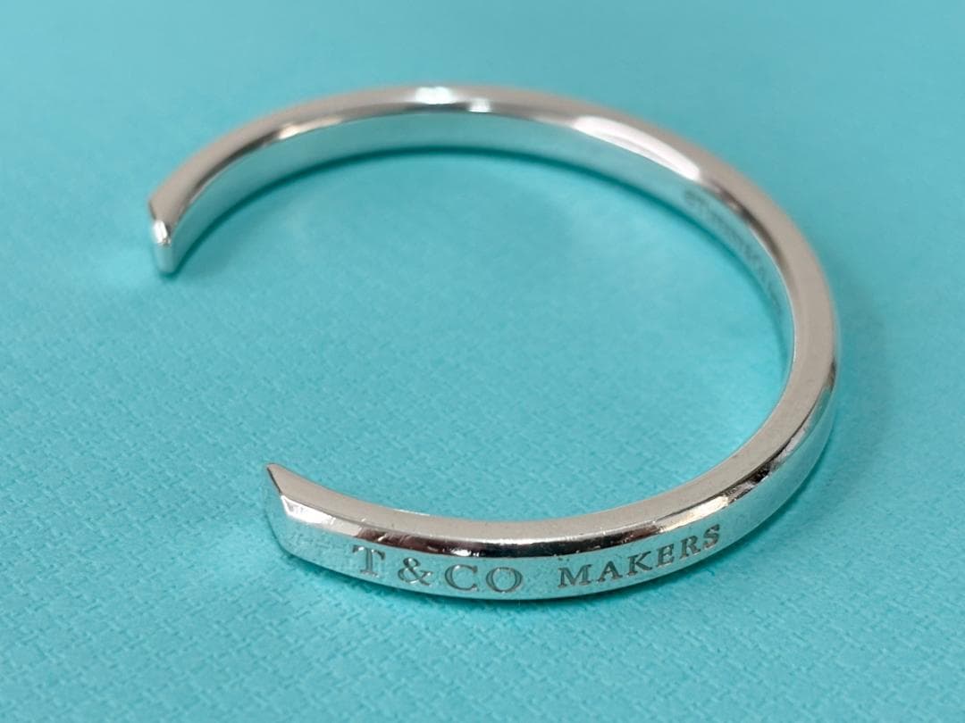 極美品 ティファニー メイカーズ 1837 バングル ブレスレット 925