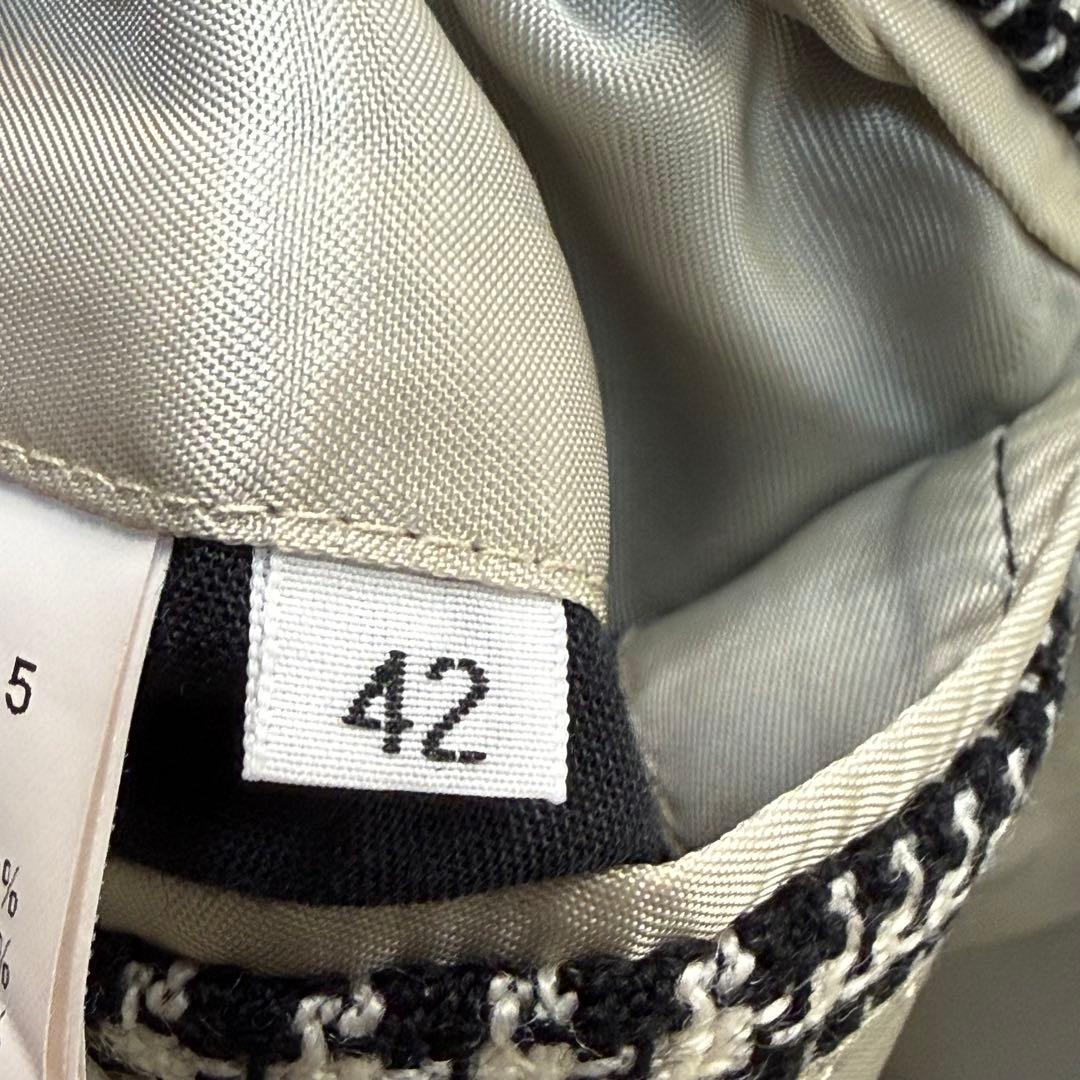 ビームス　Brilla 千鳥柄テーラードジャケット　42サイズ　BEAMS 総柄