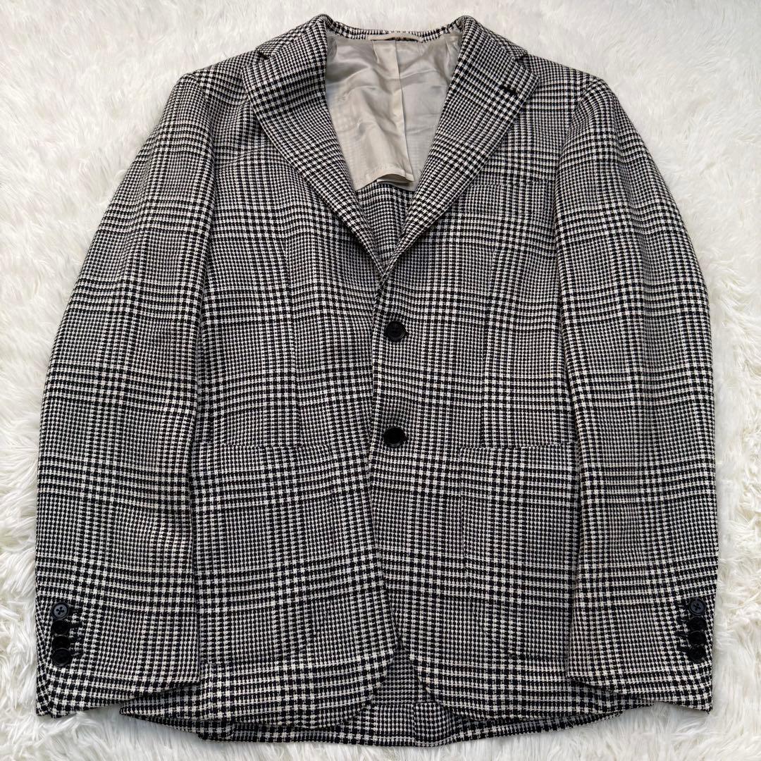 ビームス　Brilla 千鳥柄テーラードジャケット　42サイズ　BEAMS 総柄