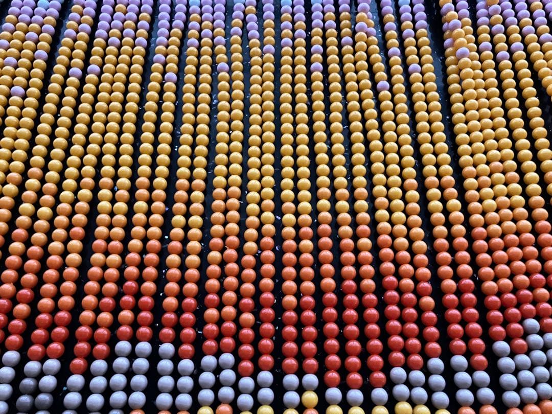 スキルタペストリー完成品　85✖️87センチ　珠のれん　ビーズのれん　簾　カーテン