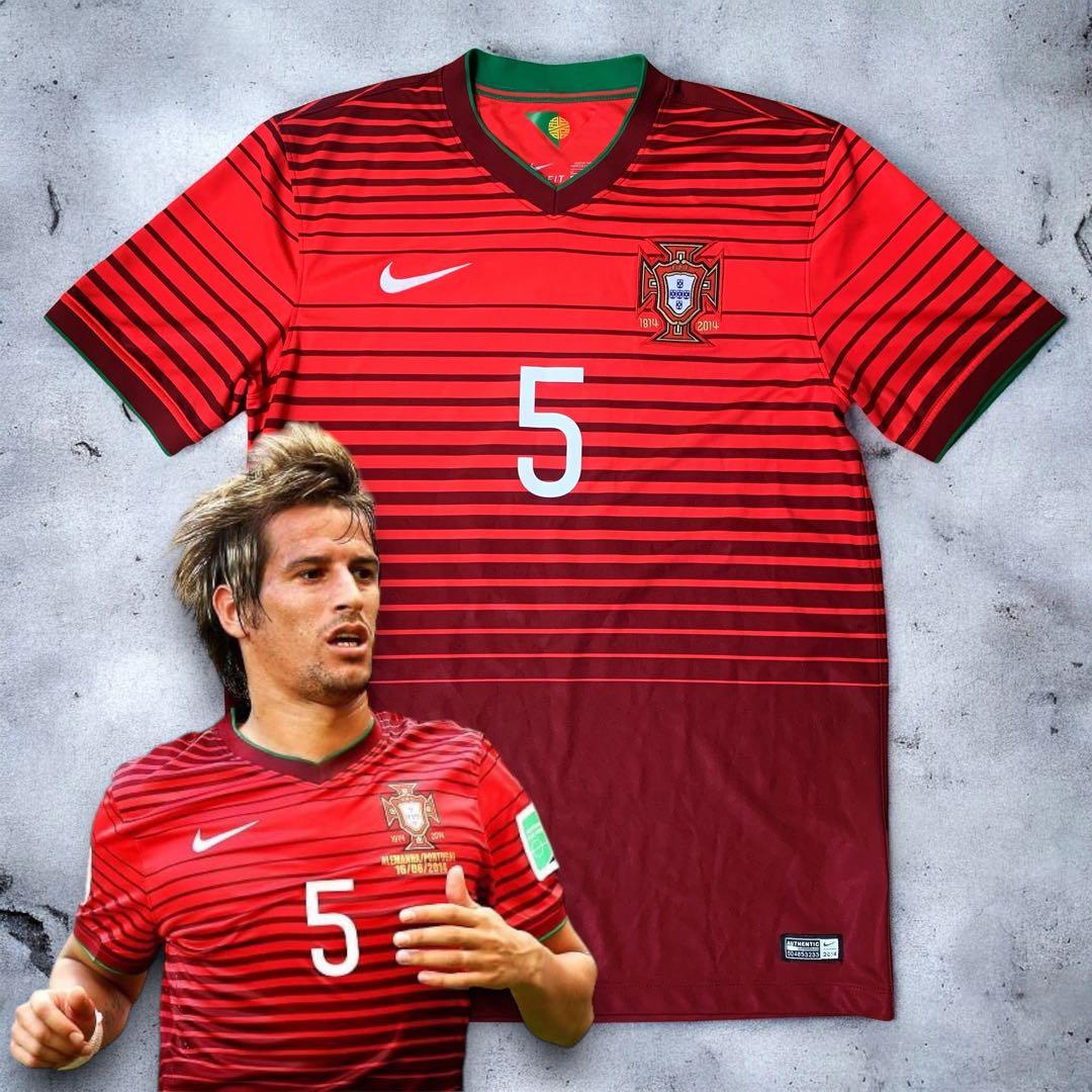 【極美品・希少】2014 ポルトガル代表 #5 ファビオ・コエントラン ホーム