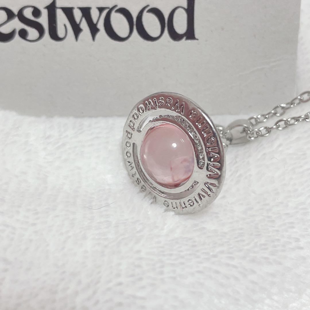 ヴィヴィアンウエストウッド タイニーオーブネックレス ピンク