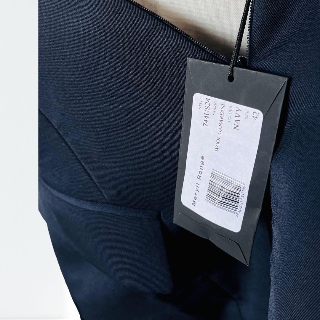 新品15万！MERYLL ROGGE 金ボタン テーラード スカート 紺 42