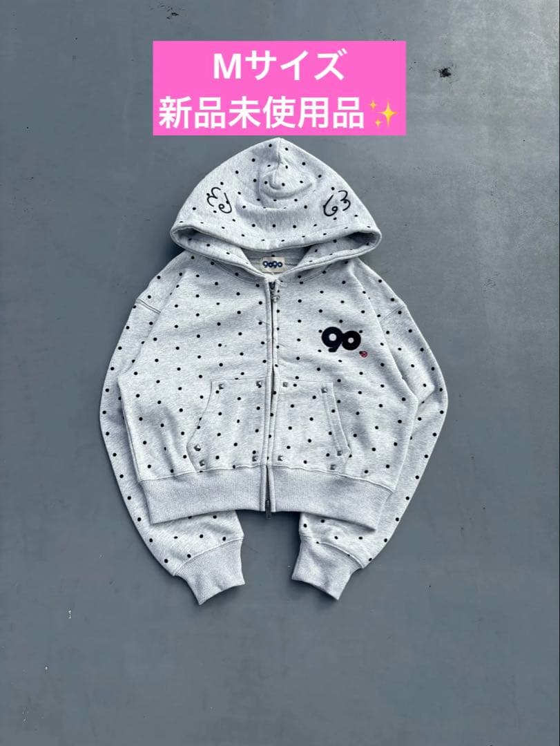 トップス 9090 Angel Dot Zip Hoodie M