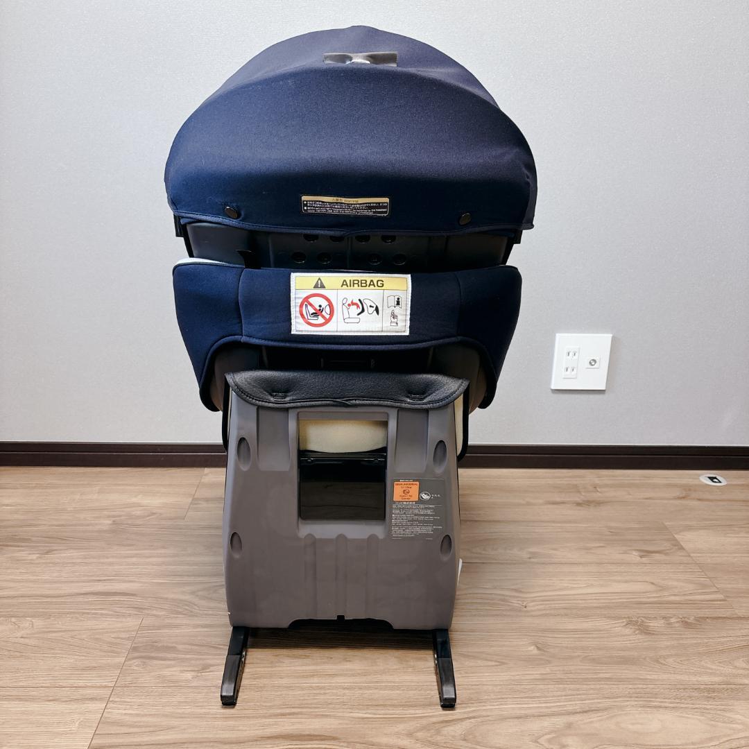 【極美品】Combi クルムーヴスマート ライト ISOFIX ネイビー 回転式