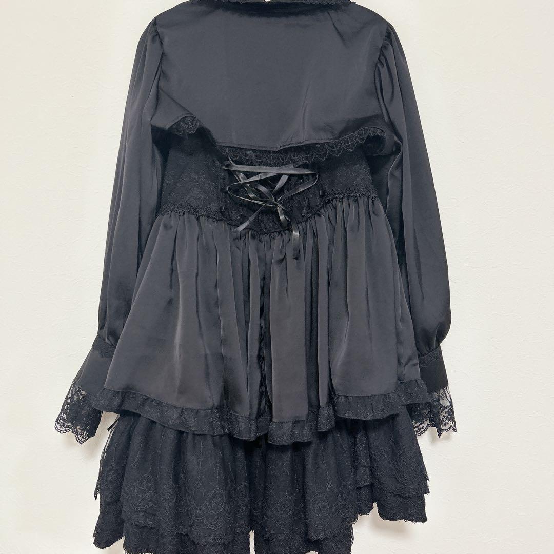 ゴシックロリータ ジャンパースカート 黒 ゴスロリ ロリータ